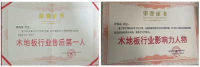 木地板優(yōu)秀行業(yè)優(yōu)秀勞?！陚|